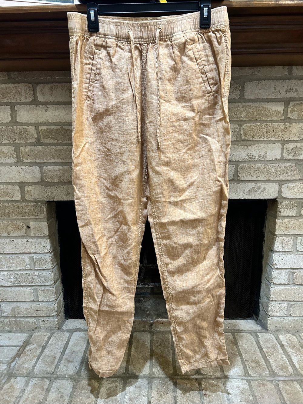 Lilly Pulitzer Women's Orange / Tan Drawstring Joggers EUC